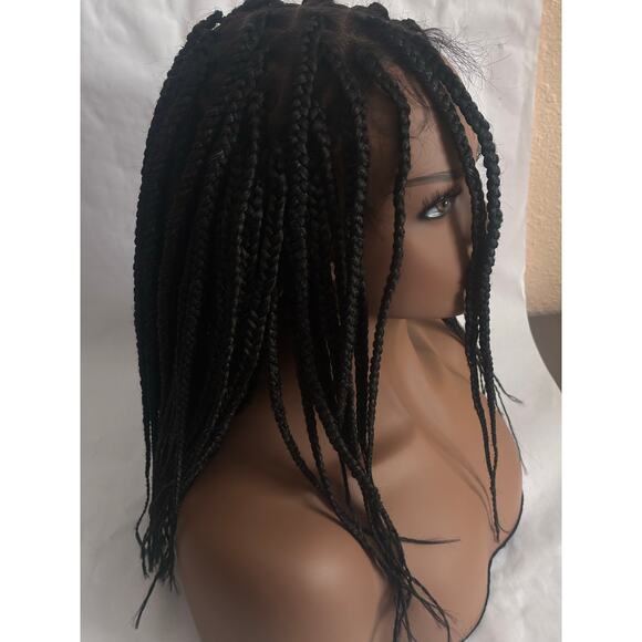 New Full Lace Braided Knotless Box braids color 280 Black + Gray - Picture 8 of 10